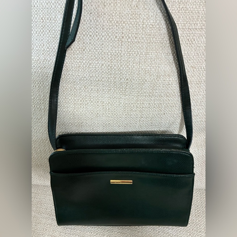 Vintage EUC Liz Claiborne Crossbody/Shoulder Bag Forrest Green - Picture 3 of 11